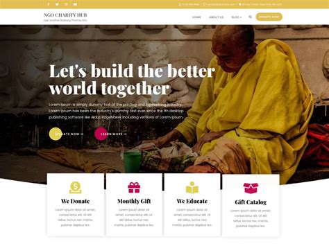 charity hub theme